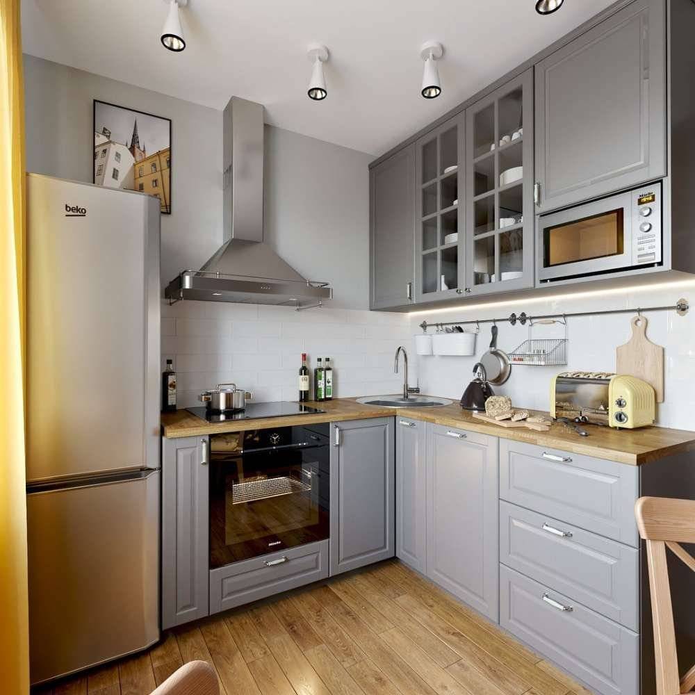 Ремонт кухни 6 кв. м. — примеры лучших вариантов 2020 года. топ-100 фото красивого дизайна в маленькой кухне