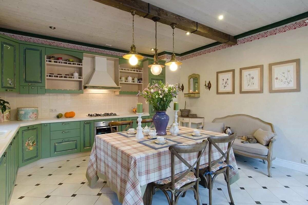 Маленькая кухня в стиле прованс: в малогабаритной квартире, особенности, какой должна быть, угловая, оформление своими руками, в хрущевке, примеры с фото, обои