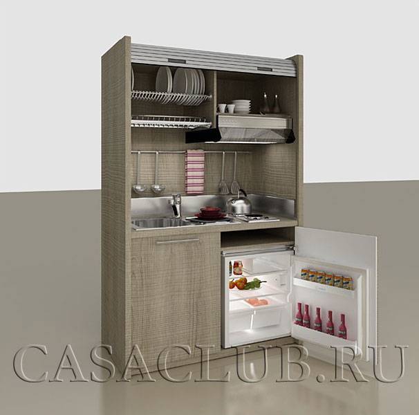 Мини кухня: миниатюрная в шкафу на которой можно готовить, кухонный гарнитур для дома