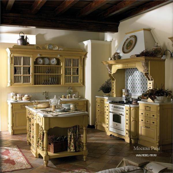 Кухня в стиле кантри: дизайн кухонного гарнитура и посуды в деревенском стиле