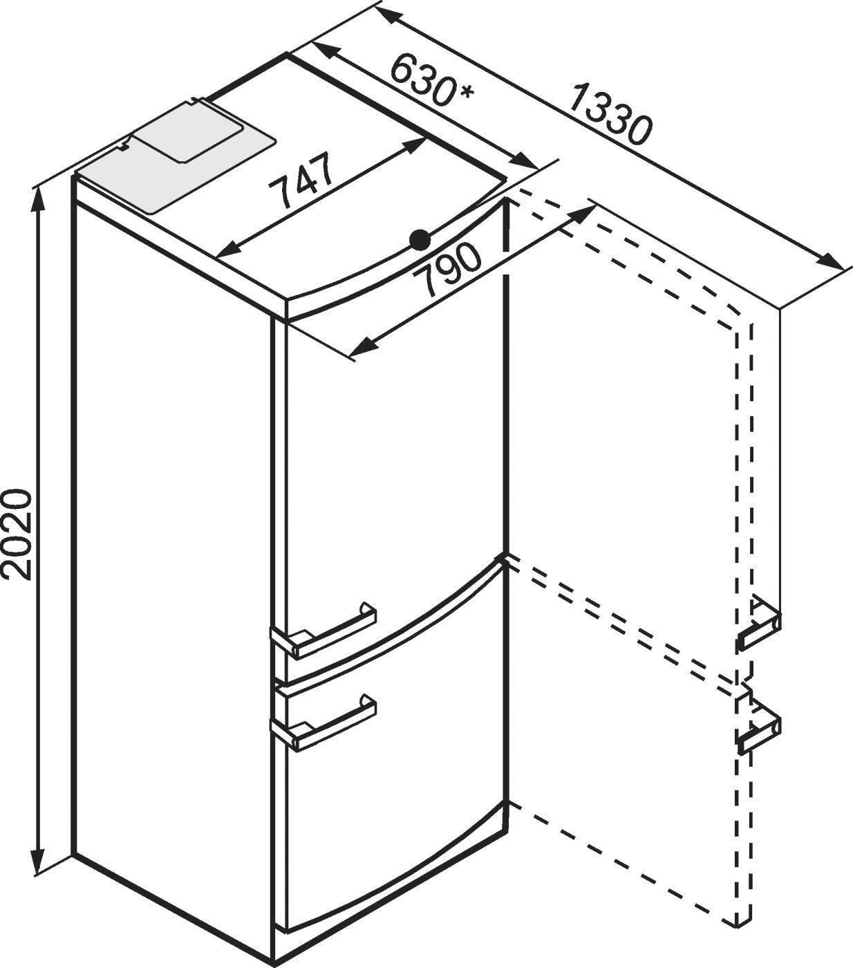 Габариты бытового холодильника: стандартная ширина, высота и глубина холодильника