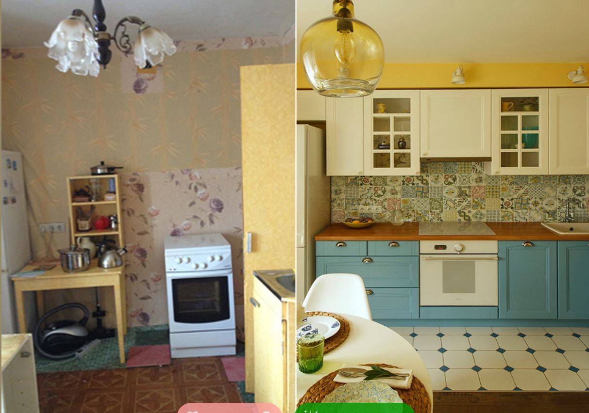 Ремонт и дизайн кухни: фото кухонь до и после ремонта