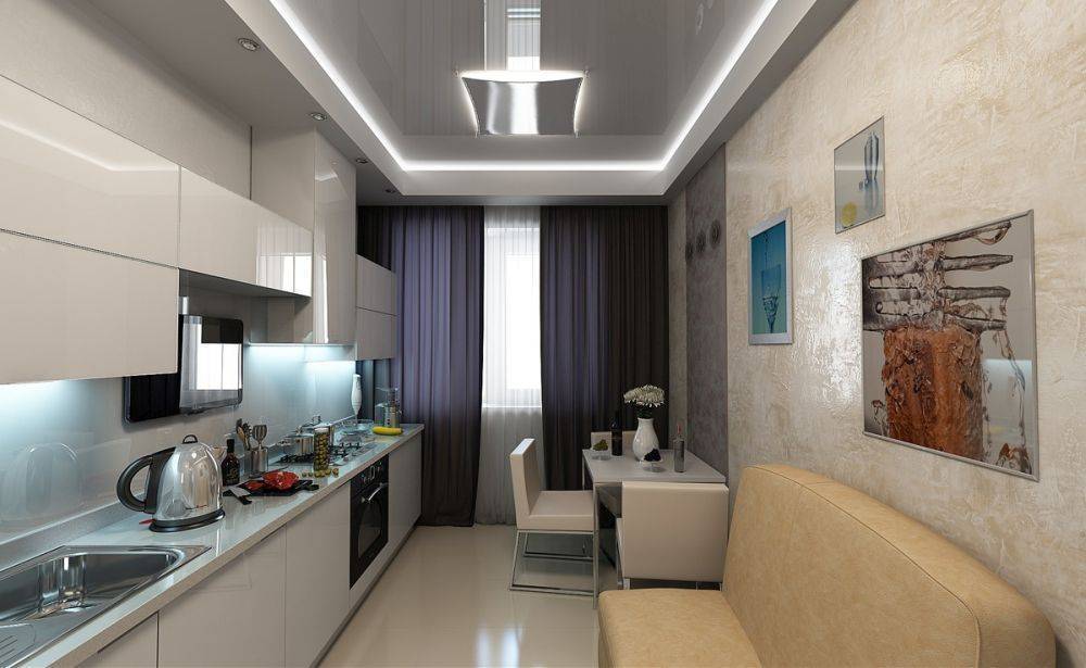 Кухня 12 кв метров — варианты интерьера с разными планировками