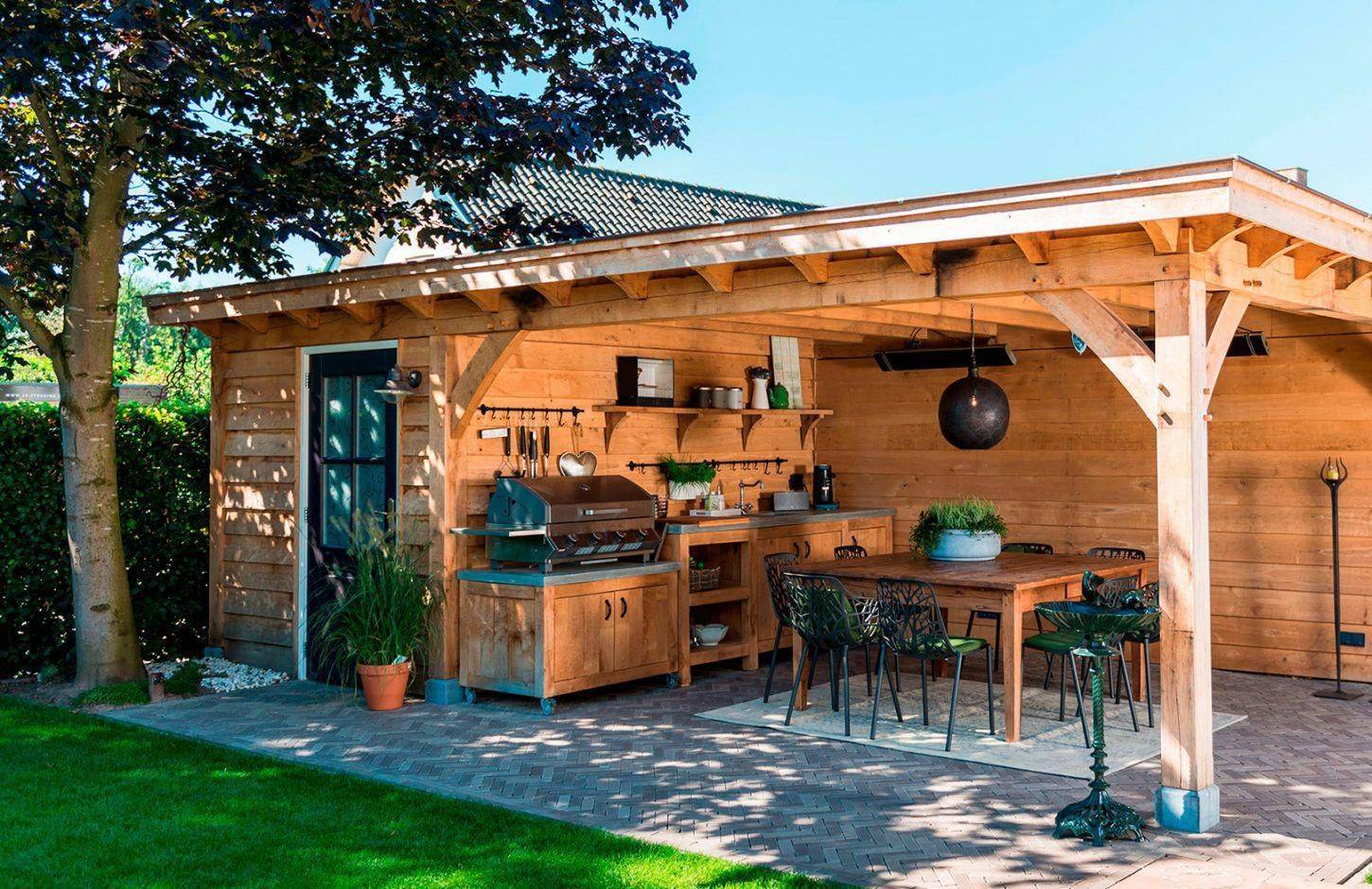 Летняя кухня своими руками – очень простая конструкция: проект для дачи и частного дома