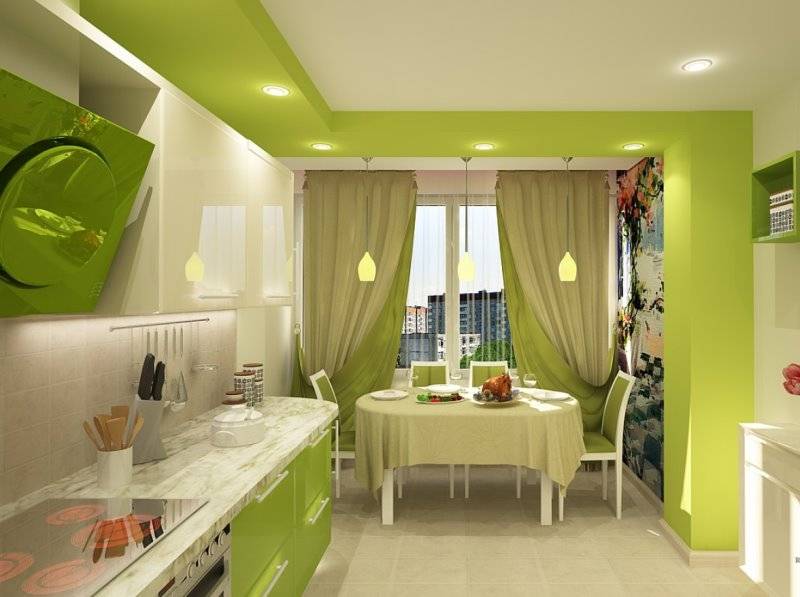 Зеленая кухня - 84 фото лучшего оформления современного дизайна