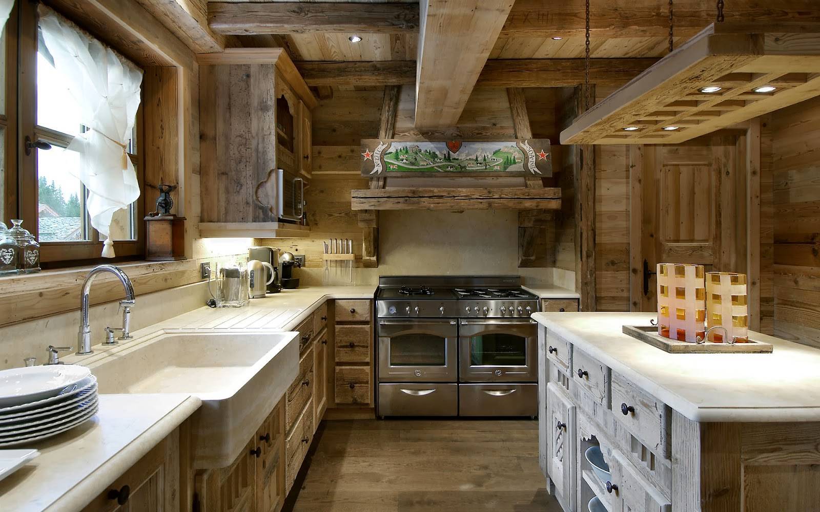 Кухня в стиле шале: идеи дизайна и 57 фото готовых интерьеров