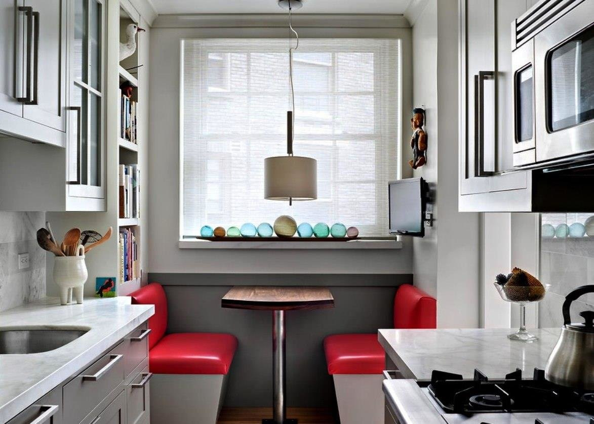 Дизайн интерьера маленькой кухни (90 фото)
