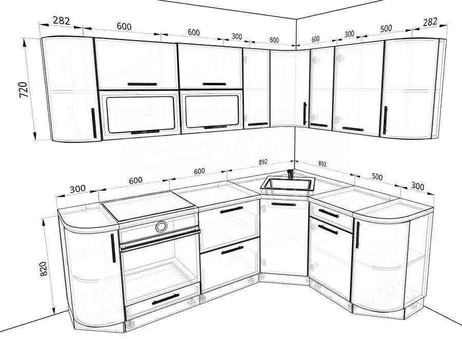 Кухня своими руками: выбор материала, сборка гарнитура, фото чертежей и схем