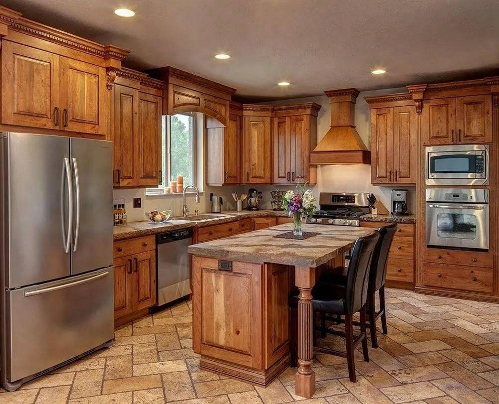 Кухня из дерева своими руками (210+ фото) - как сделать?