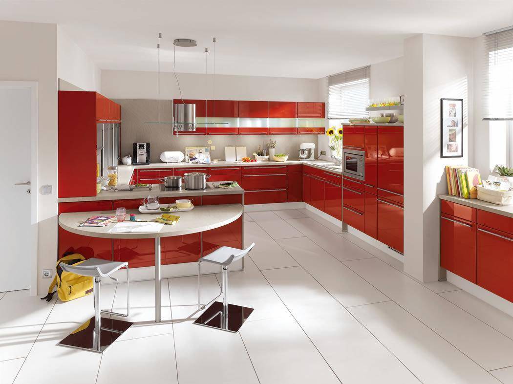 Красная кухня — эксклюзивные примеры дизайна кухни в красных тонах, фото обзор ярких сочетаний для современного интерьера