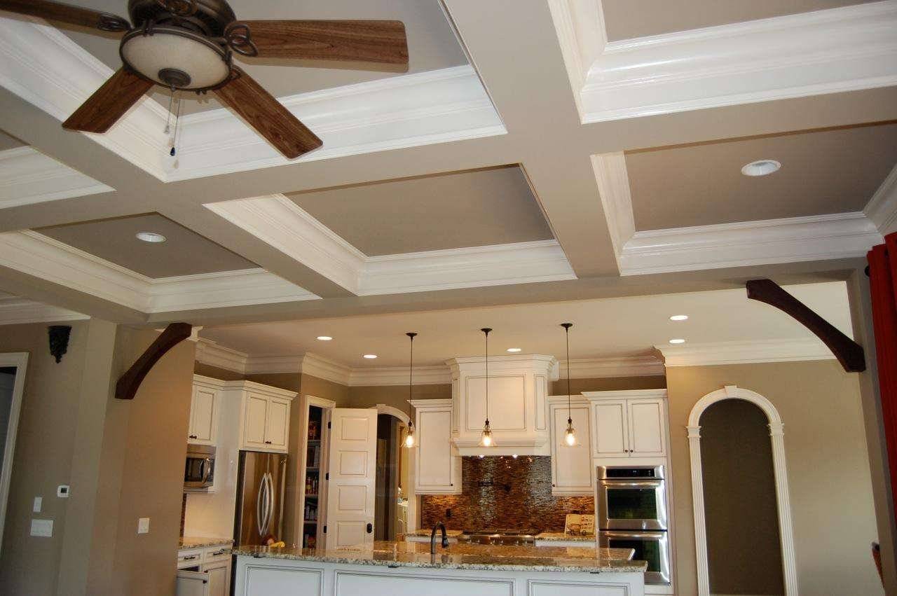 Потолок на кухне из гипсокартона: фото идей потолков: с подсветкой и без, интересные идеи