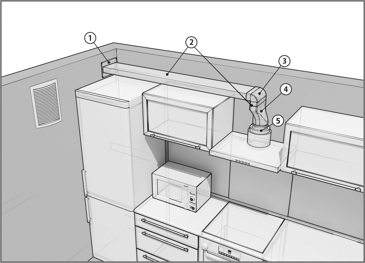 Вентиляция на кухне - схемы правильной установки и устройства естественной вентиляции