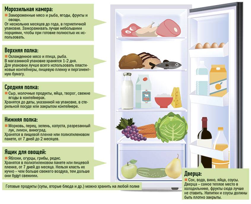 Какой должна быть температура в холодильнике и морозилке