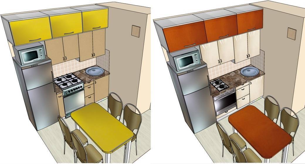 Дизайн интерьера кухни в хрущевке (реальные фото)