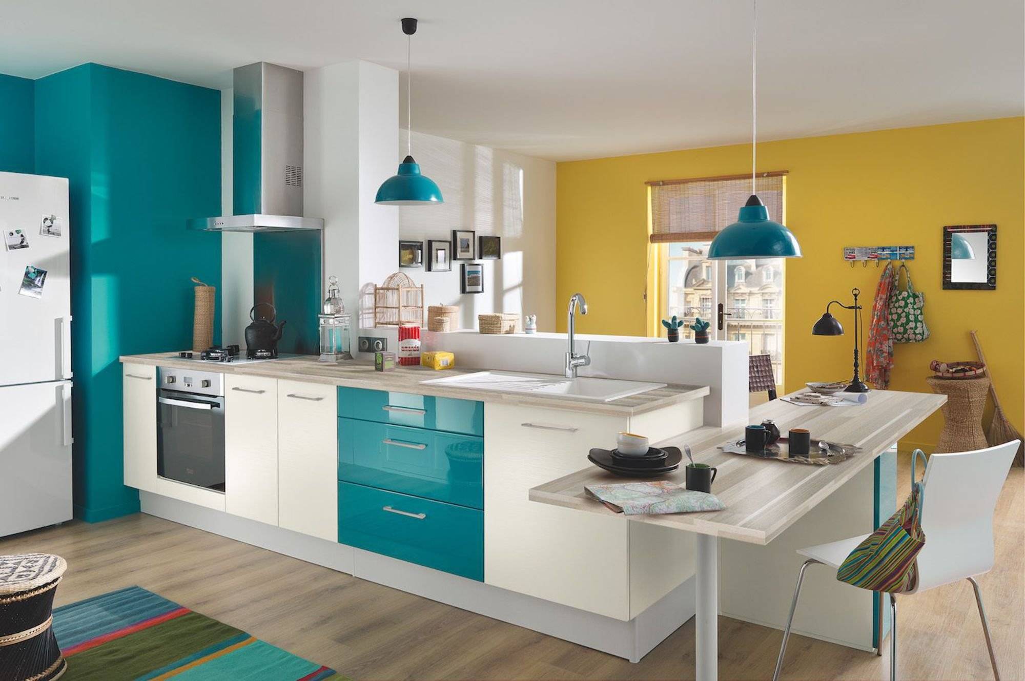 Бирюзовая кухня (80 фото): красивые идеи дизайна, с какими цветами сочетать
