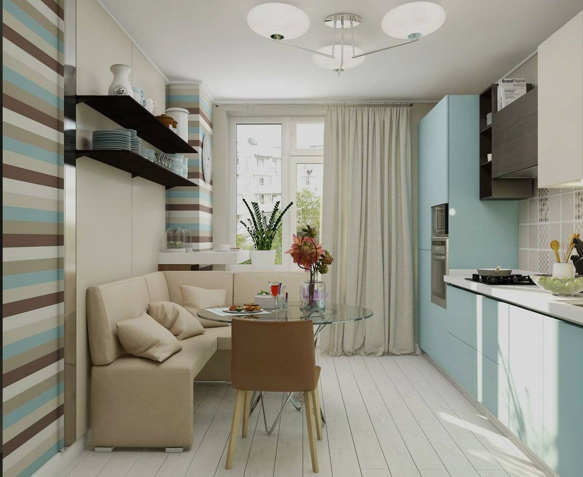 Дизайн квадратной кухни: маленькой, кухни-гостиной, грамотная планировка