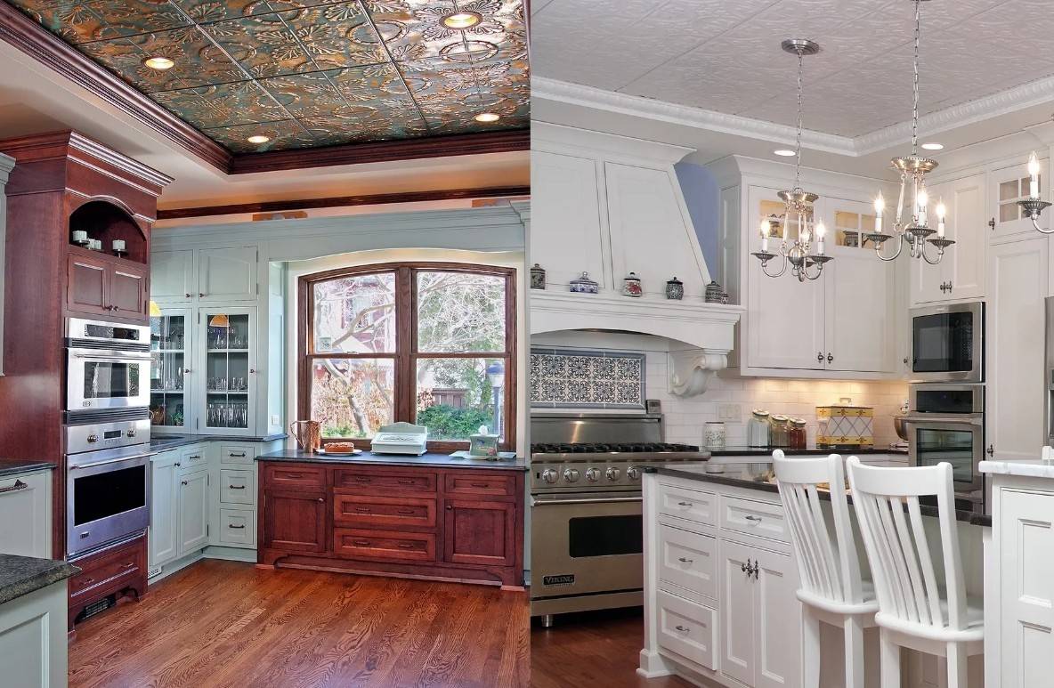 Какой потолок лучше сделать на кухне
