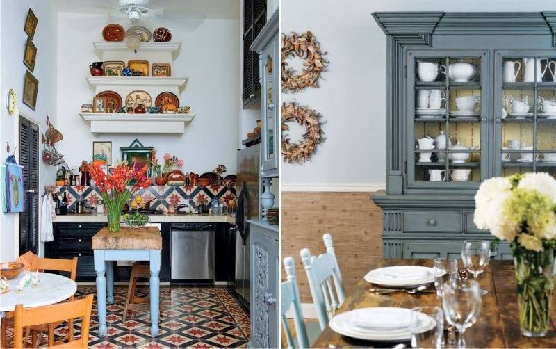 Кухня в средиземноморском стиле: фото дизайна, интерьер в квартире, оформление в белом цвете