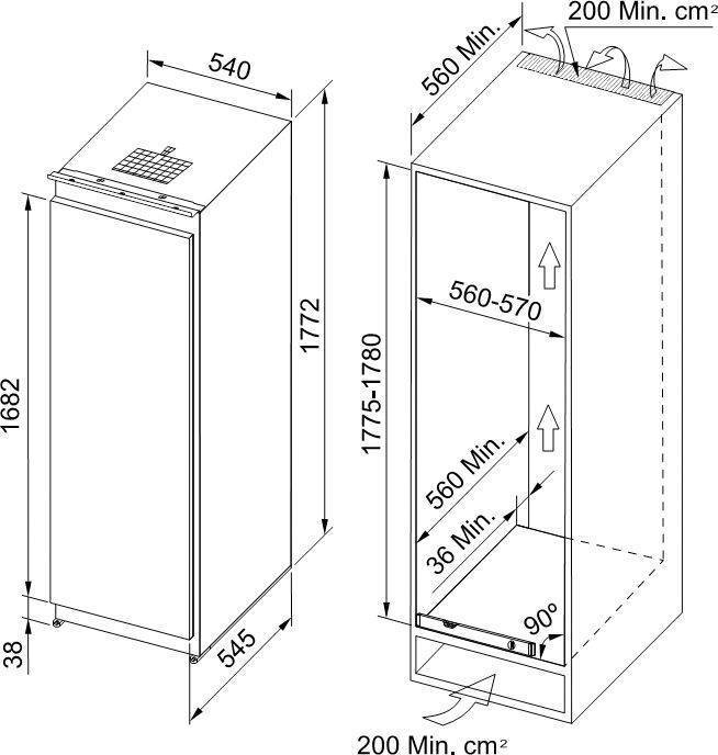 Стандартная ширина холодильника: размеры, габариты, какая бывает минимальная высота, бытовых, двухкамерного, сколько, глубина большого
