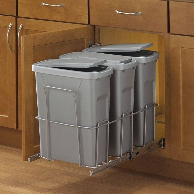 Как выбрать встраиваемое мусорное ведро для кухни?