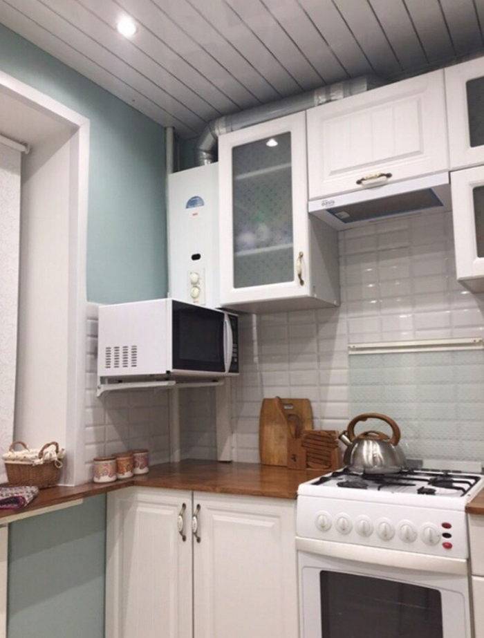 Дизайн малогабаритной кухни в хрущевке: угловой, с холодильником, 5-6 кв.м. + 190 фото реальных и практичных планировок