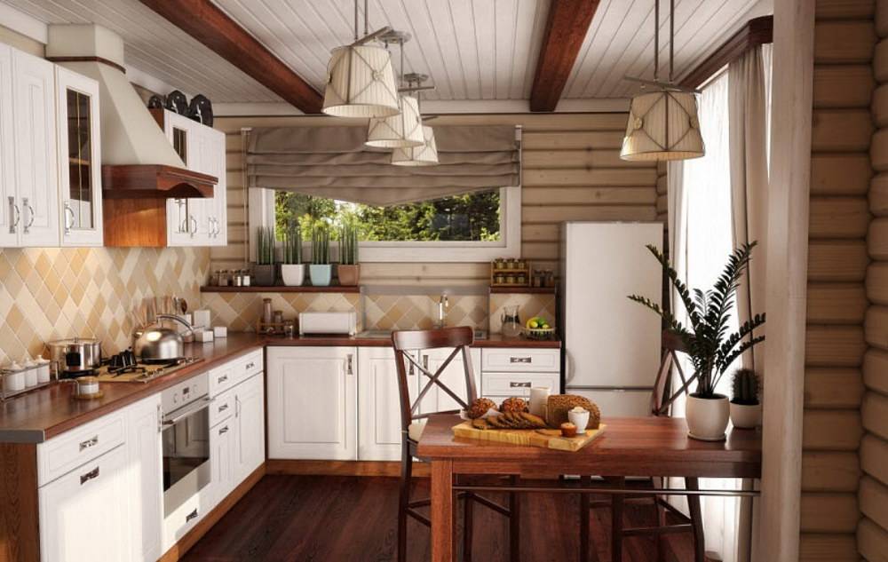 Кухня в деревянном доме — 150 фото лучших идей современного дизайна. готовые дизайн-проекты оформления кухни в доме из бруса