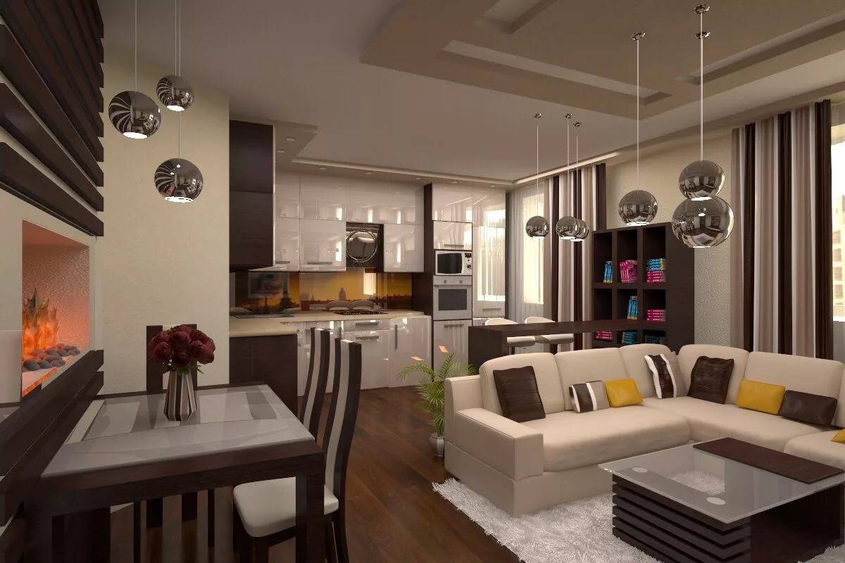 Как совмещать кухню и гостиную вместе, тонкости дизайна и современный стиль в интерьере