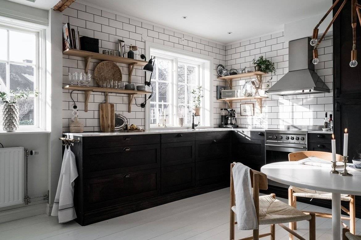 Кухня-гостиная в скандинавском стиле