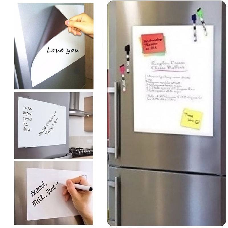 Магнитная доска на холодильник: грифельная, маркерная или меловая доски для записей