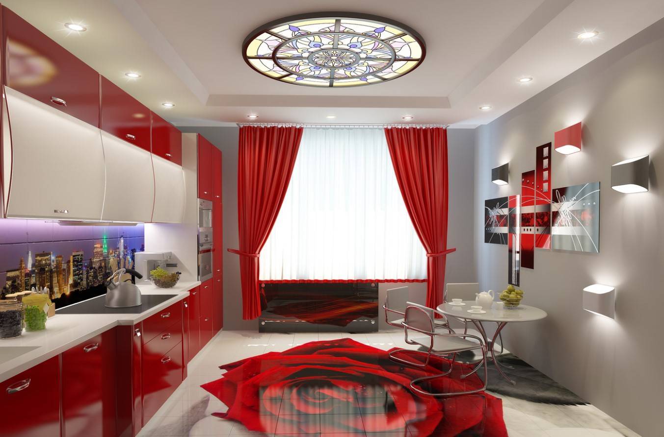 Красная кухня: лучшие фото, идеи оформления кухни в красных тонах