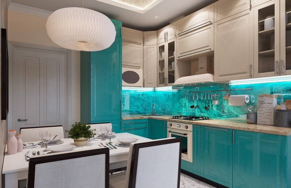 Кухня бирюзового цвета (100+ фото): красивый дизайн кухни в бирюзовых тонах