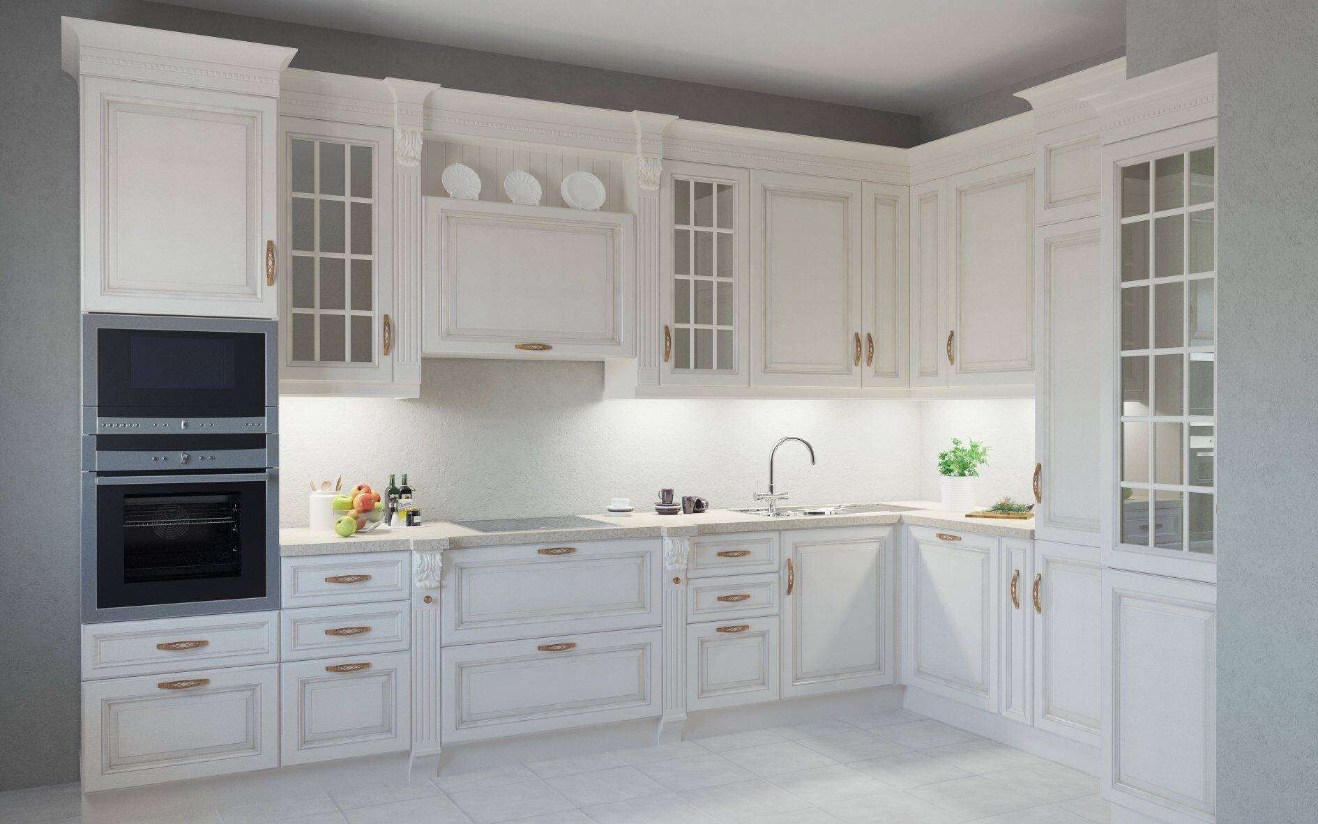 Современная белая кухня 2022 — фото (40 идей дизайнеров)