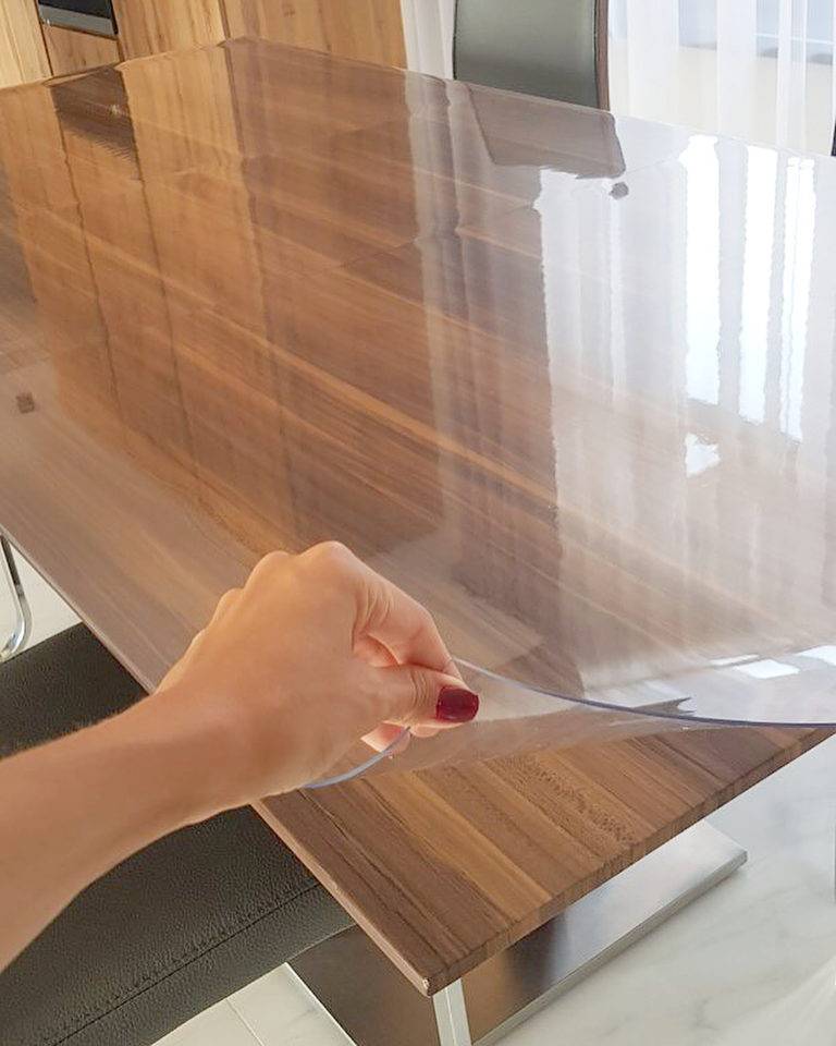 Накладка на стол (прозрачная) - гибкое стекло 1 мм