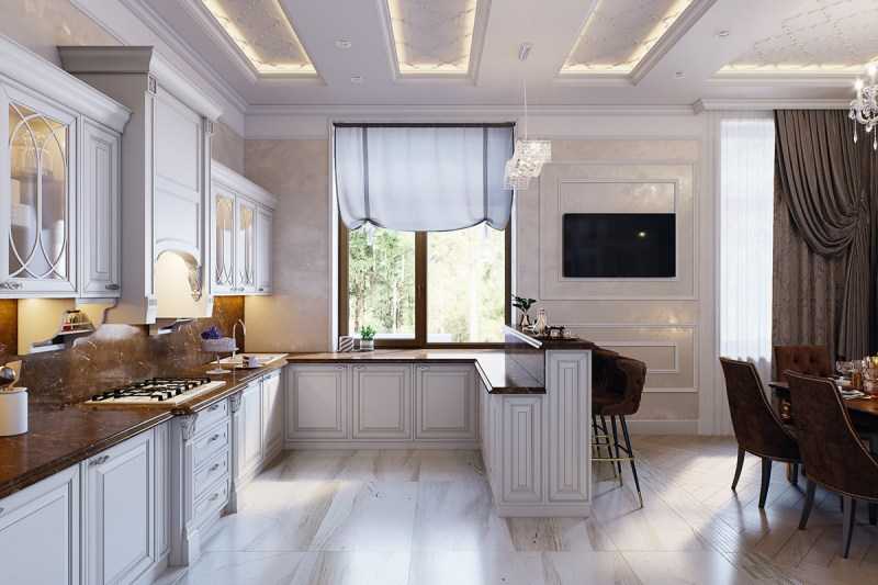 Кухня в стиле неоклассика (150 фото новинок) - обзор готовых вариантов дизайна