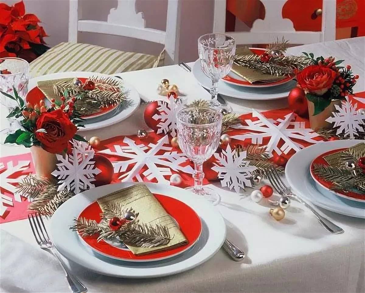 Как украсить стол на новый год своими руками, красивая сервировка для двоих на праздник и идеи для оформления блюд 2020