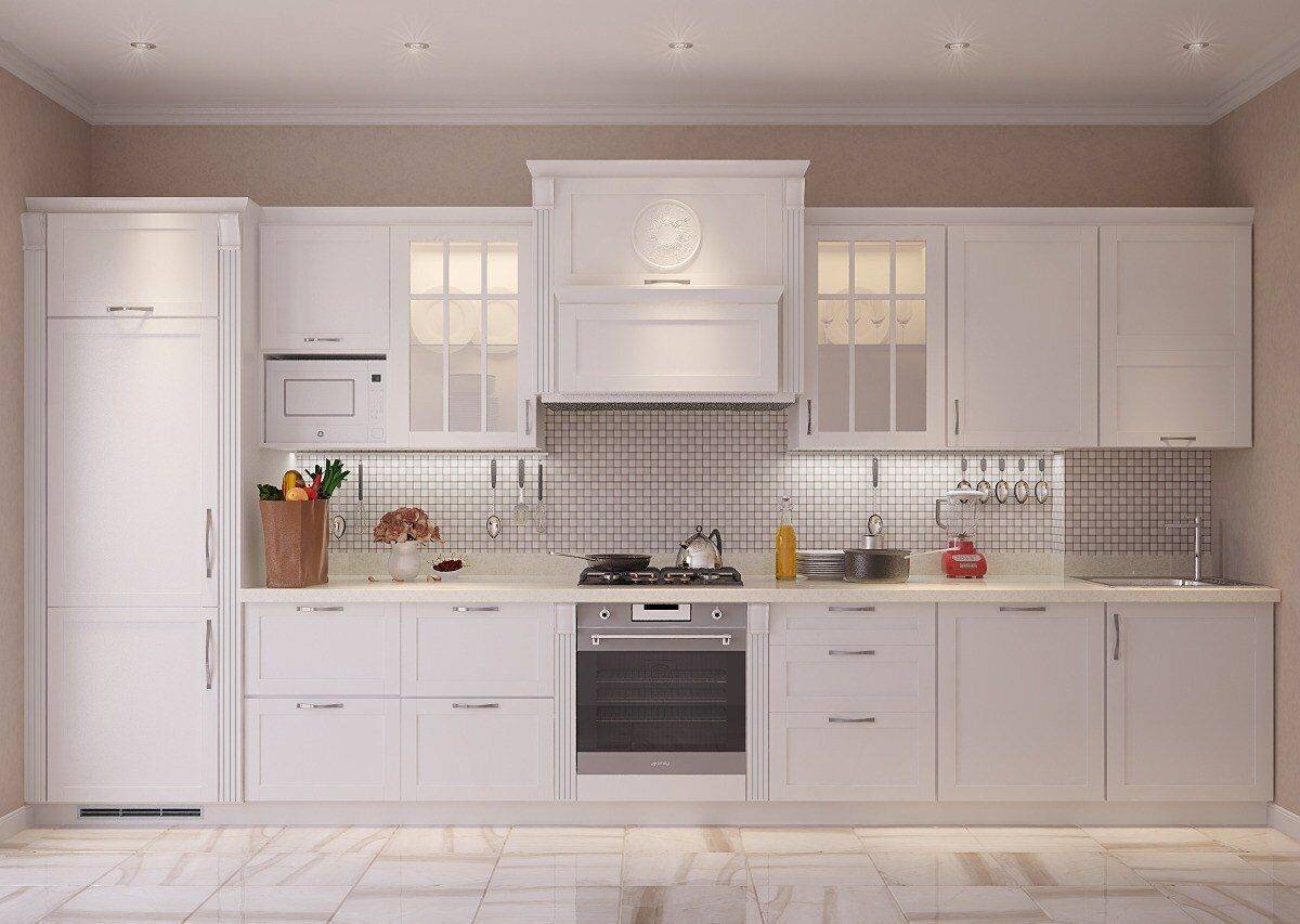 Белая кухня: более 100 фото с лучшими дизайнерскими решениями