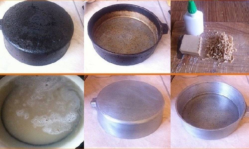 Удаление нагара со сковороды: как очистить сковородку от жира и застарелого нагара, особенности методов