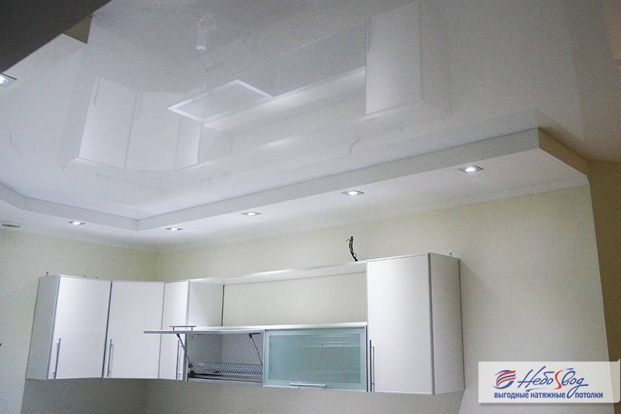 Двухуровневый потолок на кухне (39 фото) – 4 идеи для реализации