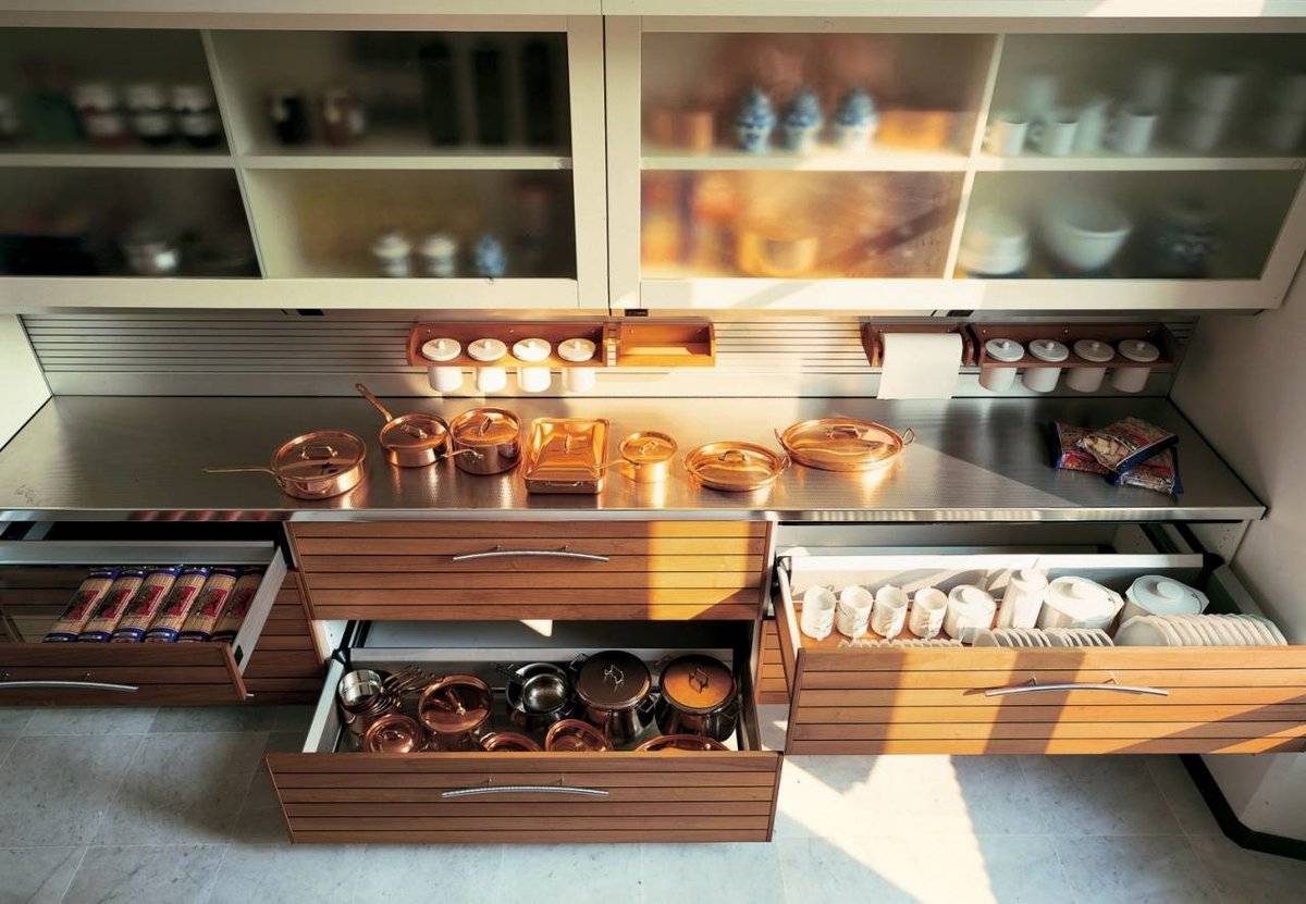 Хранение на кухне – супер-эффективные решения и лайфхаки. особенности кухонных шкафов под посуду, нюансы подбора