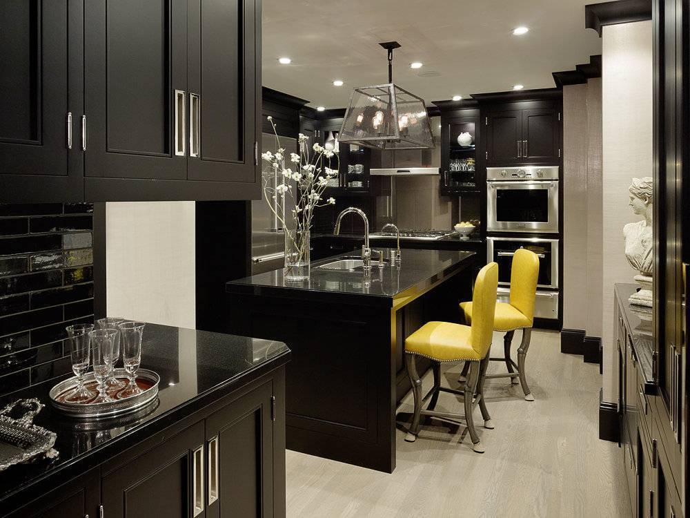 Черный цвет в интерьере кухни – 150 фото, 3 правила и 6 удачных сочетаний