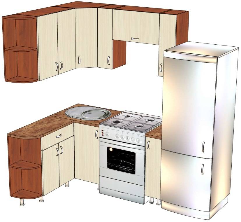 Угловой кухонный гарнитур: виды конструкций, особенности и правила выбора