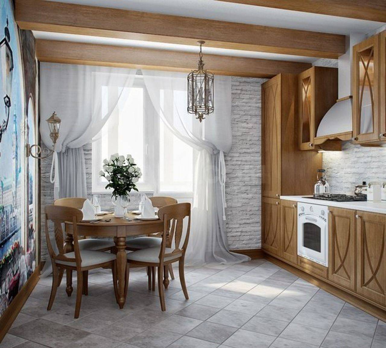Кухня в русском стиле (5 фото): дизайн интерьера в народном стиле с хохломой, выбираем самовар для славянского интерьера